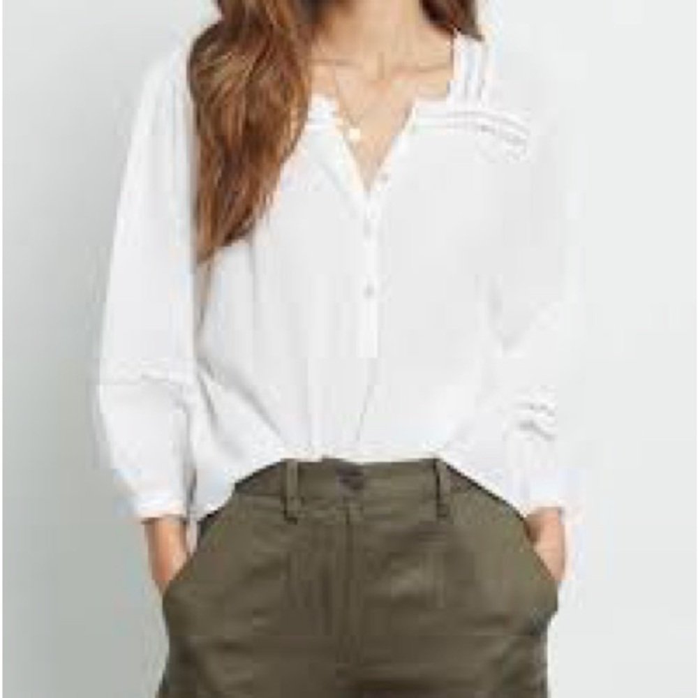Rails Minnie White Blouse Size Large. New with tags!